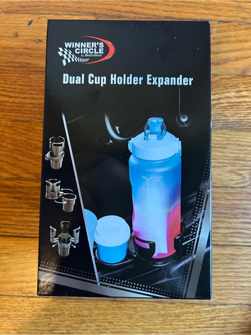 Winner’s Circle Dual Cup Holder Expander Car Organizer Storage New